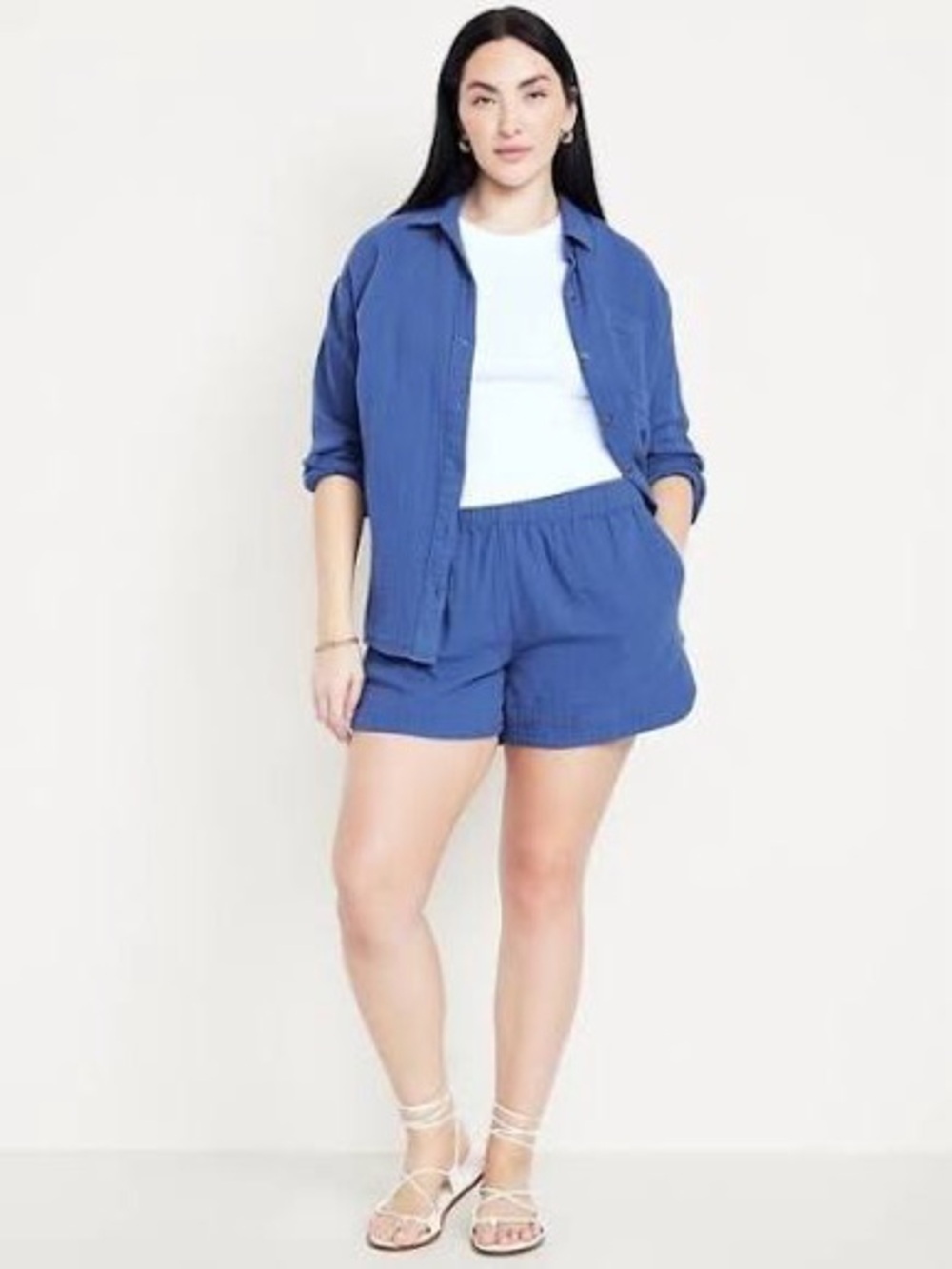 Old Navy High Waisted Crinkle Gauze Shorts 4inch XXL
